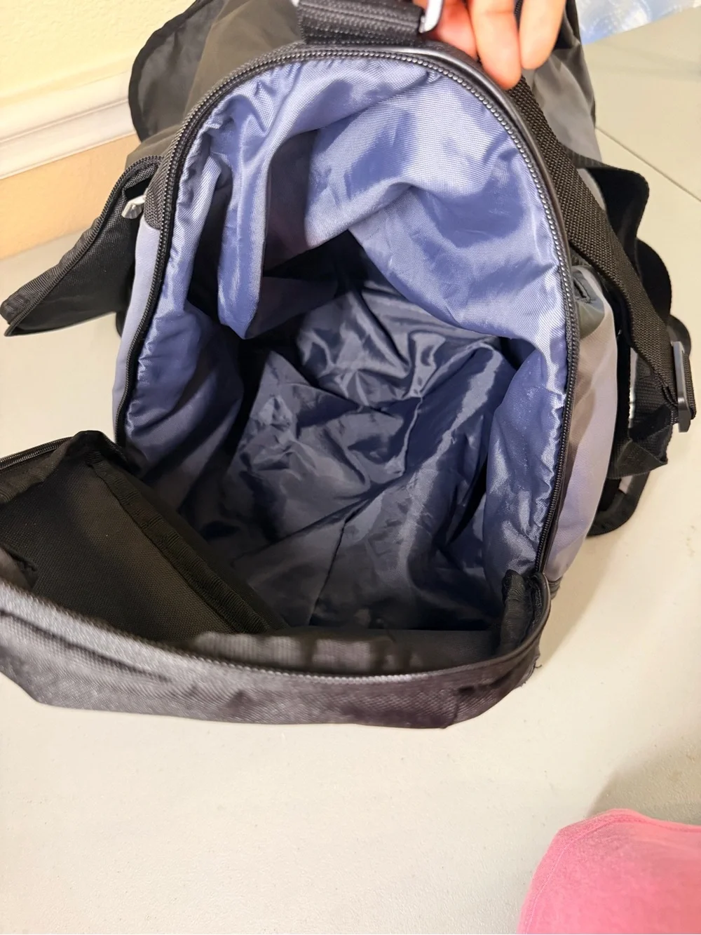 Adidas Black and Gray Men’s Duffel Bag